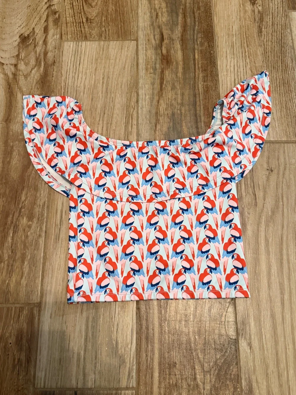 Kortni Jeane Parrot Mini Ruffle Around the Top